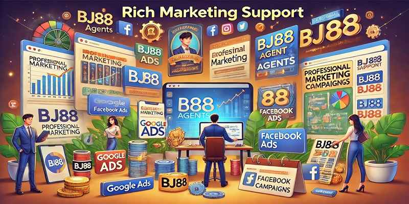 Hỗ trợ marketing đầy đủ, tài nguyên phong phú giúp bạn dễ dàng quảng bá